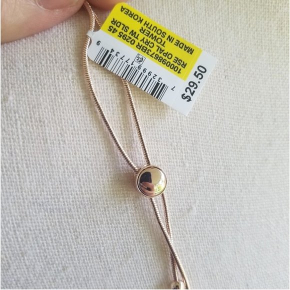 Charter club opal slider bracelet adjustable pink - Picture 3 of 3